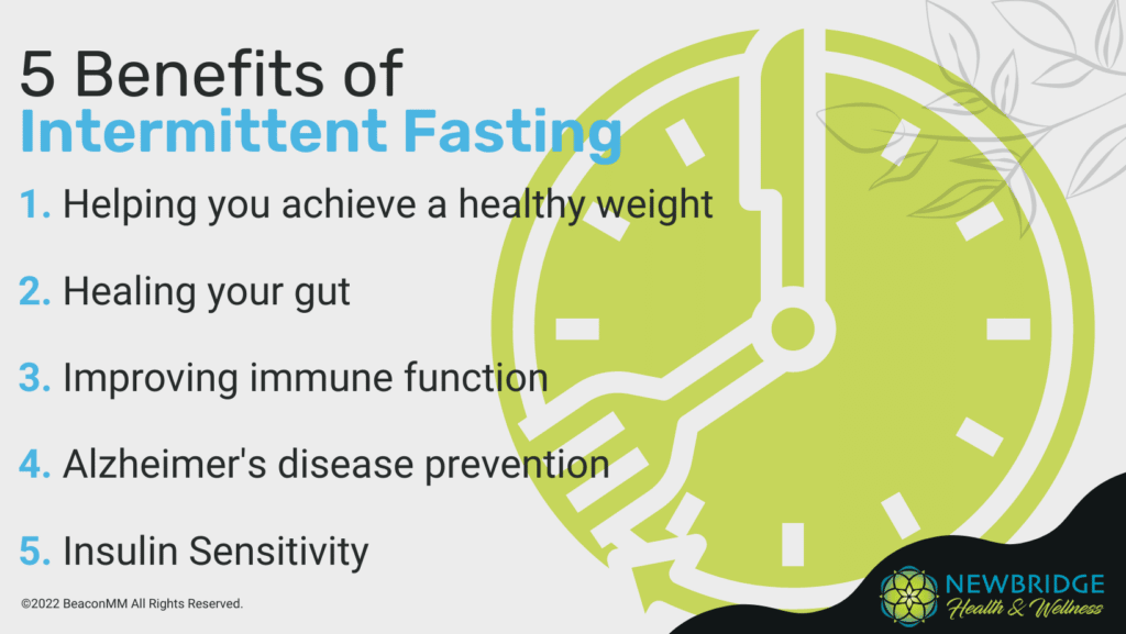 5 Benefits of Intermittent Fasting Infographic