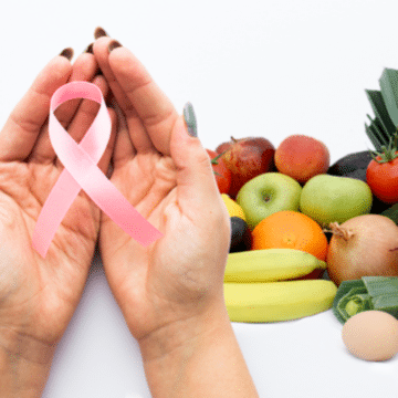 Picture of nutrient-rich foods with potential breast cancer prevention properties