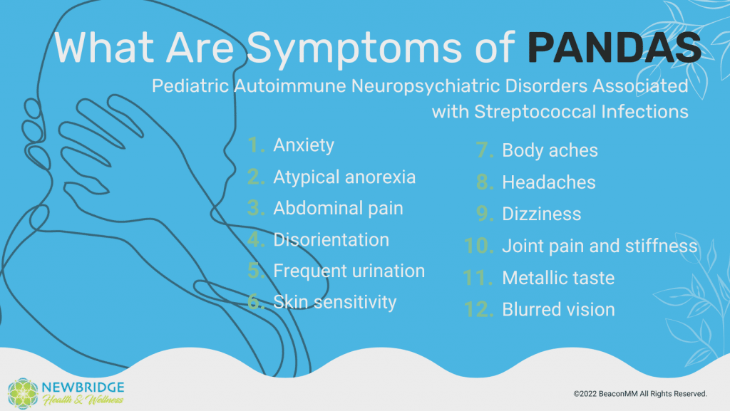 What Are Symptoms of PANDAS infographic